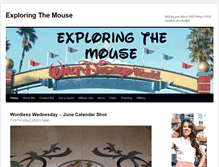 Tablet Screenshot of exploringthemouse.com